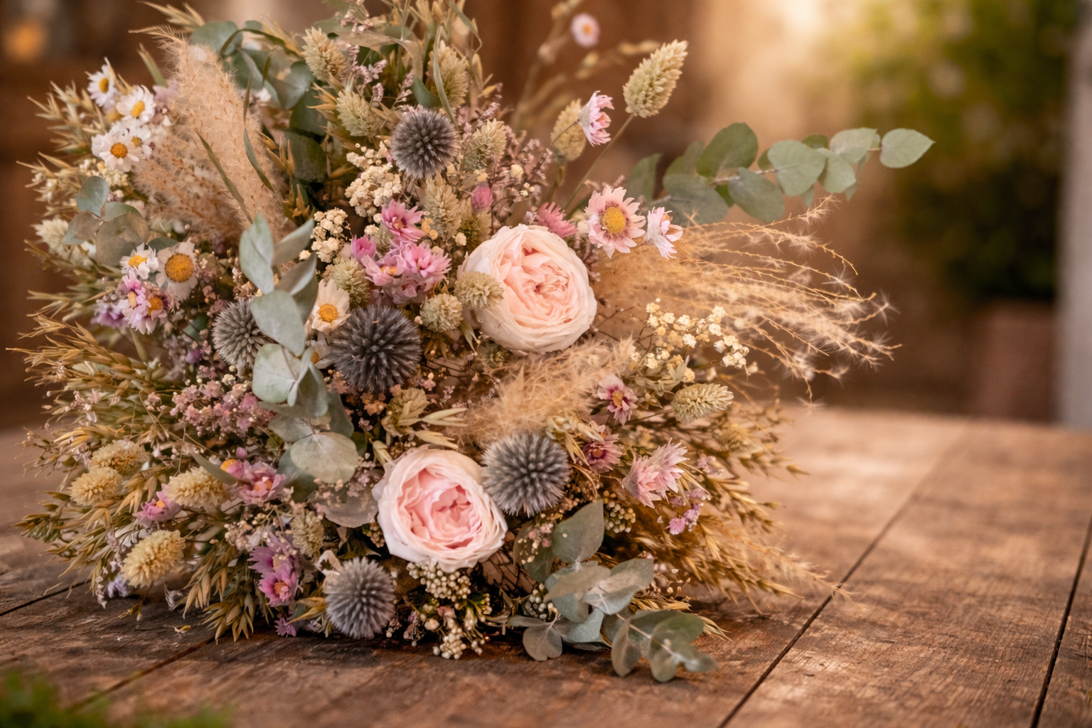 Douce Tendresse – Bouquet de Fleurs Séchées