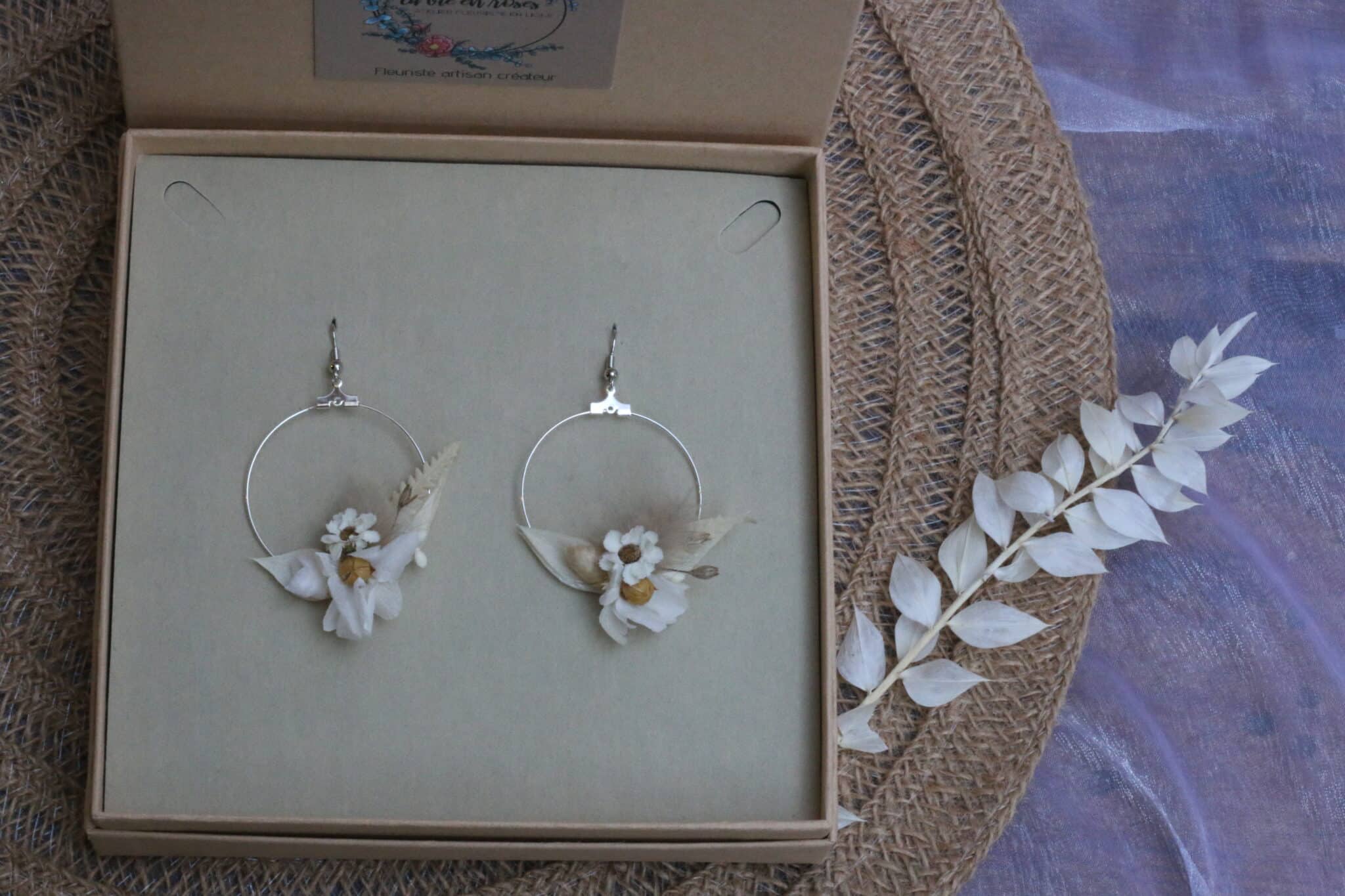 Boucles d'oreilles sur mesure "argent"