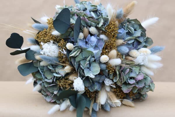 Bouquet de fleurs séchées "Collection blue"