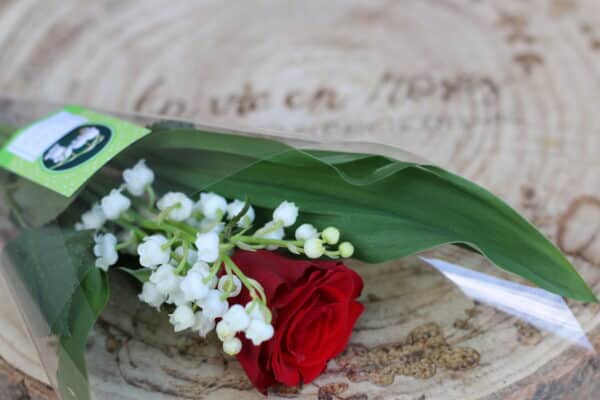 3 brins + une rose