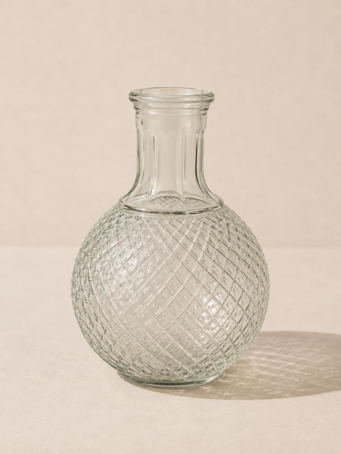 Location vase boule en verre vintage