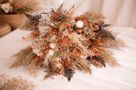 Arrangement floral séchée en douceur